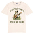 Country Roads , take me home, toad, playing music, frog, tshirt,  T Shirt, Funny, rodeo, Meme, Cartoon Shirt, Retro Tee,...