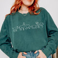 Country Vet Comfort Colors Sweatshirt, Veterinarian Sweater, Vet Tech Pullover, Vet Gift for Animal Lovers Cotton Fleece...