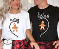 Couple Christmas Matching Shirt, Merry Christmas Couple Shirt, Matching Couple Tee, Christmas Gift, Unisex Short Sleeve...
