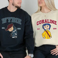 Couple Shirt, Wybie and Coraline Couple Sweatshirt, Cute Coraline T-Shirt, Valentine Movie Hoodie Shirt | GrindPrints.com