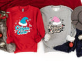 Cousin Crew Christmas Sweatshirt, Pink Blue Santa Hat Hoodie, Cousin Squad Christmas 2023, Family Matching Xmas Gift...