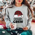 Cousin Crew Hat Christmas Sweatshirt, Matching Cousin Squad X-mas Sweater, Family Holiday Trip Gift Hoodie, Christmas...