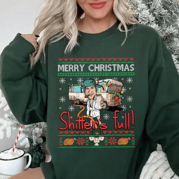 Cousin Eddie Shitter Full Christmas Vacation Movie Sweatshirt Fit Womenswear Fit Womenswear T-Shirts, Hoodie