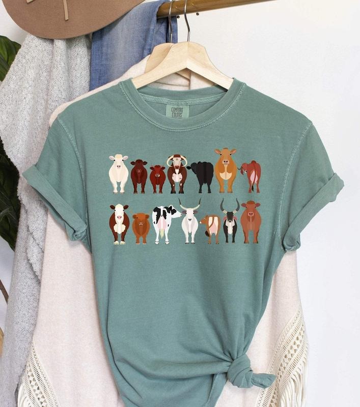 Cow Breeds Farm Animal Lover T-Shirtstyle{n002}3 T-Shirts, Hoodie, Sweatshirt | GrindPrints.com
