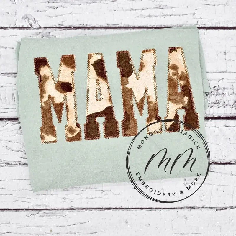 Cow Print Mama TEE Shirt, Comfort Color, Western Shirt, Everyday Casual  Fit Hoodie, Sweatshirt | GrindPrints.com