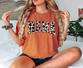 Cow Print Retro Mama Tee - unisex Loose-Fitting Summer T-Shirt in Cotton Material Hoodie, Sweatshirt | GrindPrints.com