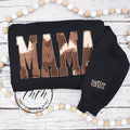 Cow Print Sweatshirt, Cow Print Mama Sweatshirt, Western Sweatshirt, Comfortable Sweater Casual Fit T-Shirts, Hoodie