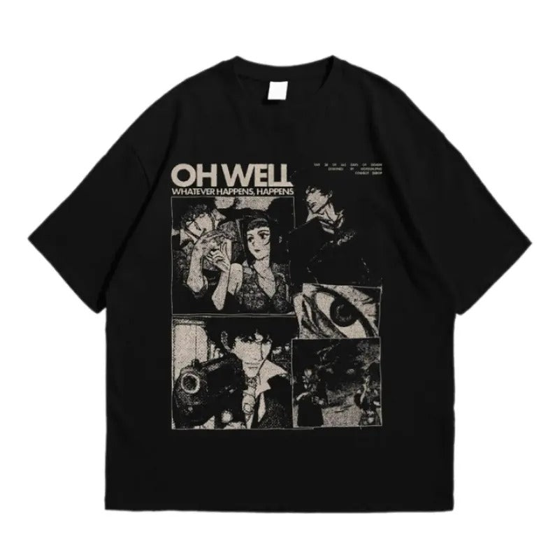 Cowboy Bebop Shirt - Vintage Anime Merch - Cowboy Bebop Retro Tee - 90s Retro Anime T-Shirt Classic Top Hoodie, Sweatshirt