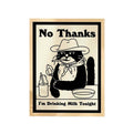 Cowboy Cat Print, Retro Drink Poster, Cowboy Cat Milk Posters, Bar Decor Poster, Gifts For Her Sister Bedroom Decor,...
