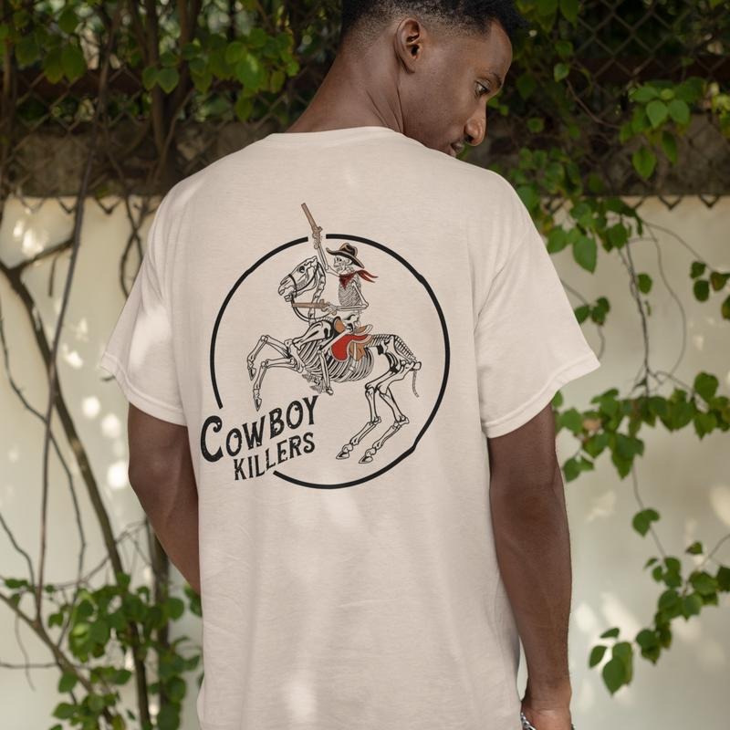 Cowboy Killer Rodeo 90s T-Shirt, Vintage Graphic Western Shirt, Retro Cowboy Tee, Relaxed Adult Unisex Shirt, Menswear...