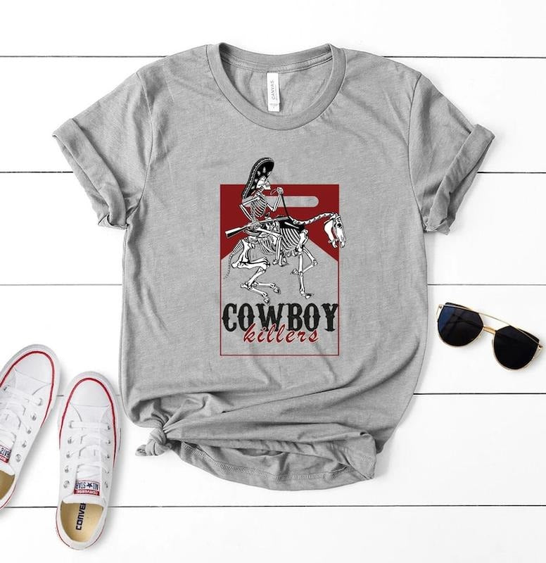 Cowboy Killer T Shirt, Cowboy Shirt, Skeleton Shirt, Western T Shirt, Cowboy Killer Skeleton vintage T-shirt, sweater and...