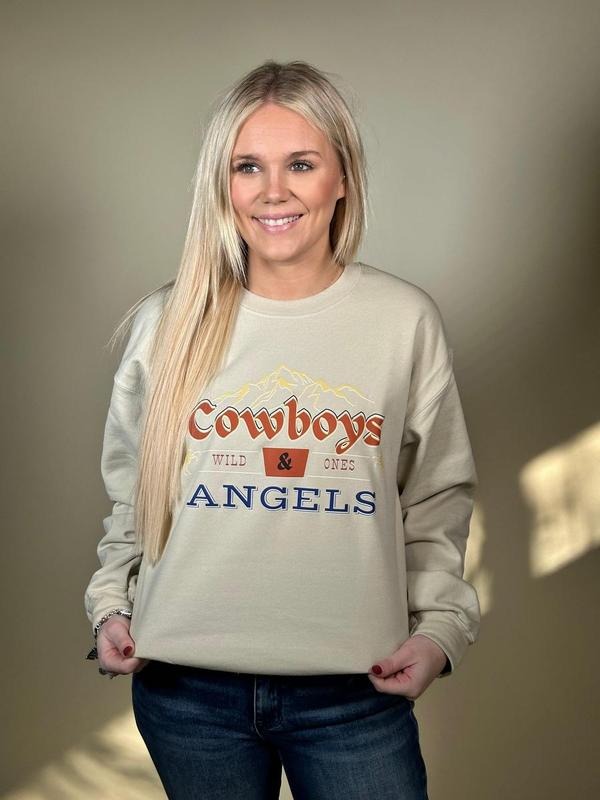 Cowboys and Angels Sweatshirt T-Shirts, Hoodie | GrindPrints.com