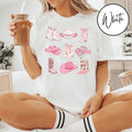 Cowgirl Boots and Hat Shirt - Pink Cotton Round Neck Tee - Unisex Western Graphic Design