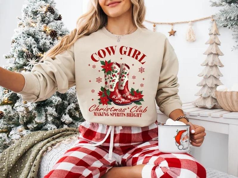 Cowgirl Club Making Spirits Bright Shirt Winter Girl'S Trip Western T-Shirts, Hoodie, Sweatshirt