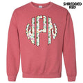 Cowgirl Christmas Monogram Sweatshirt 'NLB' T-Shirts, Hoodie | GrindPrints.com
