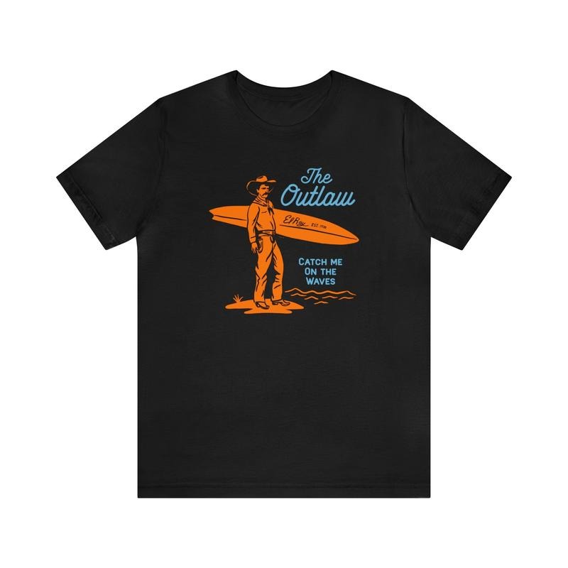 Cowgirl Shirt Gift, Vintage Cowgirl, Vintage Western Fashion, Cowboy Surfer El Ray Art Unisex Jersey Short Sleeve Tee...