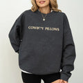 Cowgirl Sweatshirt, Funny Pillows For Cowboy Crewneck, Cowboy's Girlfriend Long Sleeved Pullover, Wifey Western Style...