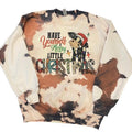 Cowhide Bleach Mooey Christmas Crewneck Sweatshirt T-Shirts, Hoodie | GrindPrints.com