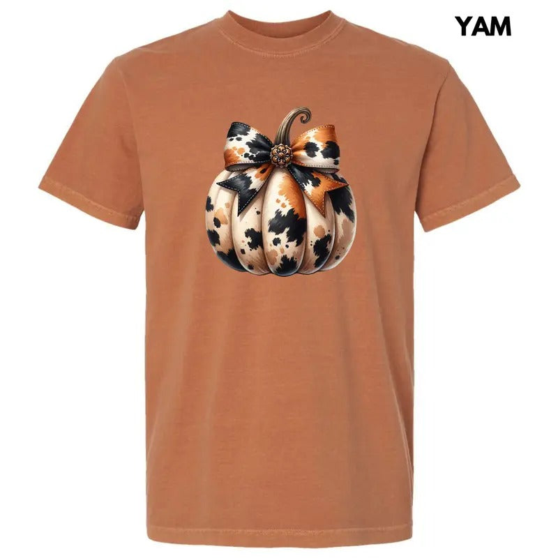 Cowhide Pumpkin Comfort Colors T-Shirt 'NLB' Hoodie, Sweatshirt | GrindPrints.com