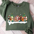 Cows Christmas Crewneck Sweatshirt, Hoodie, T-shirt | GrindPrints.com