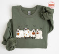 Cows Halloween Sweatshirt, Halloween Ghost Cows Sweatshirt, Spooky Cows Halloween Gifts, Cow Lovers Halloween Gift ...