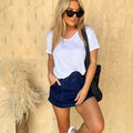 Cozy Chic Stretchy Denim Skort T-Shirts, Hoodie, Sweatshirt | GrindPrints.com