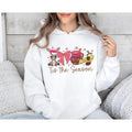 Cozy Coquette Christmas Shirt, Festive Mexican Sweater, Calories Don't Count Hoodie, Pink Spanish Tee with Tuki Donkey...