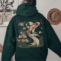 Cozy Vintage Japanese Koi Fish Hoodie, Unisex Hoodie, Nautical Animal Asian Art Nouveau Japan Hooded Sweater Pond Top...