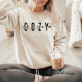 Cozy season happy fall Christmas shirt Womens Sweatshirt Unisex Cotton Crewneck Hoodie | GrindPrints.com