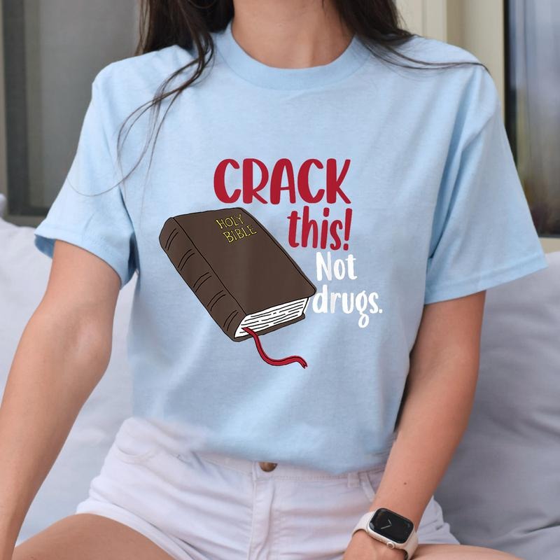 Crack This Not Drugs Shirt Casual Style Crew Neck Short Sleeve T-Shirt Tops Trendy for Unisex, Perfect Gift Hoodie,...