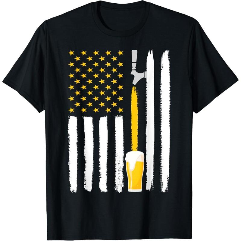 Craft Beer American Flag USA 4th July Brewery T-Shirt  made in us Hoodie, Sweatshirt | GrindPrints.com