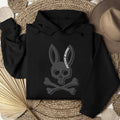 Crazy Bunny Hoodie, Psycho Bunny Skull & Bone, Punk, Cool Shirtstyle{n002}2 T-Shirts, Sweatshirt | GrindPrints.com