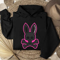 Crazy Bunny Unisex Hoodie, Psycho Bunny Skull & Bone, Punk, Cool Shirt Sweatshirt | GrindPrints.com