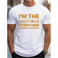 Crazy Uncle Warning G500 pure cotton men's T-shirt comfort fit Made in USA Hoodie, Sweatshirt | GrindPrints.com