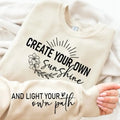 Create Your Own Sunshine Fleece Crewneck Sweatshirt T-Shirts, Hoodie | GrindPrints.com