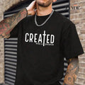 Created With a Purpose Tee Casual Style Crew Neck Short Sleeve T-Shirt Tops Trendy for Unisex, Perfect Gift Hoodie,...