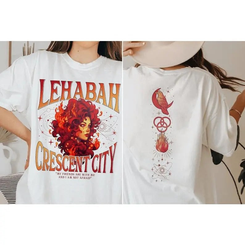 Crescent City Fan Shirt, My Friends Are With Me Lehabah Shirt, Crescent City Light It Up, Bookish Gift, SJM Merch Hoodie,...
