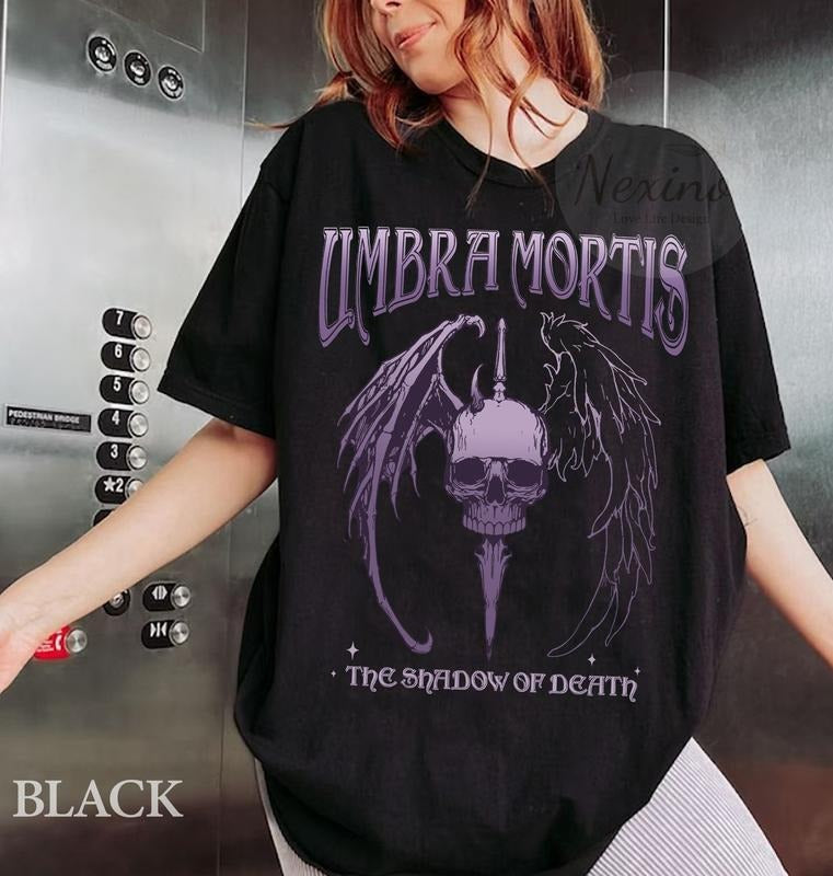 Crescent City Fan T-Shirt -Tee,Umbra Mortis & Orion Hunt Athalar Design, SJM Bookish Merch, Bryce Quinlan Tee-BookTok...