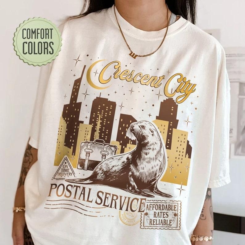 Crescent City Postal Service Starborn Shirt Crescent City Fan Bookish SJM Bryce Quinlan T-Shirts, Hoodie, Sweatshirt