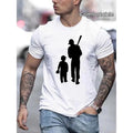 Crew Neck Baseball Player Print Men's Fashionable Summer Short Sleeve Sports T-shirt, Comfortable And Versatile made in...