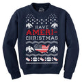 Crew Neck Have Ameri-Christmas Shirt Funny Patriotic Sweatshirt Funny Sweater Christmas Crew Neck Funny Patriotic Long...