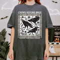 Crows Before Bros Shirt, Funny Halloween Shirt, Punny Crow Shirt, Support Your Local Murder Shirt, Crow Halloween Shirt,...