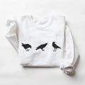 Crows Sweatshirt, Gothic Raven Pullover, Dark Academia Aesthetic, Crow Lover Gift, Unisex Casual Crewneck T-Shirts, Hoodie