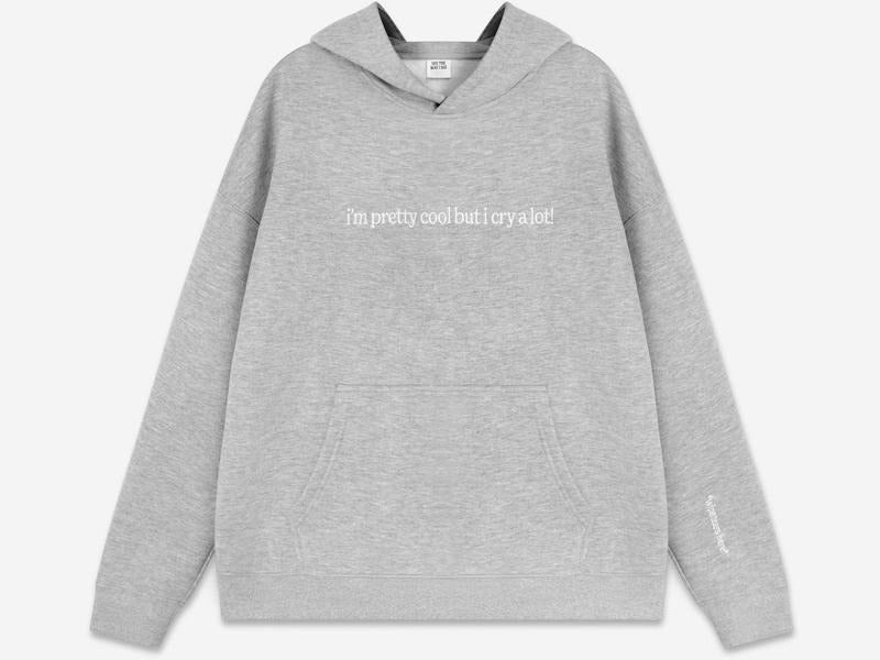 Cry A Lot (Wipe Tears Here) Hoodie DRG Grey T-Shirts, Sweatshirt | GrindPrints.com
