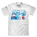 Crystal Pepsi Throwback Logo T-Shirt - White graphic tee 90s Hoodie, Sweatshirt | GrindPrints.com