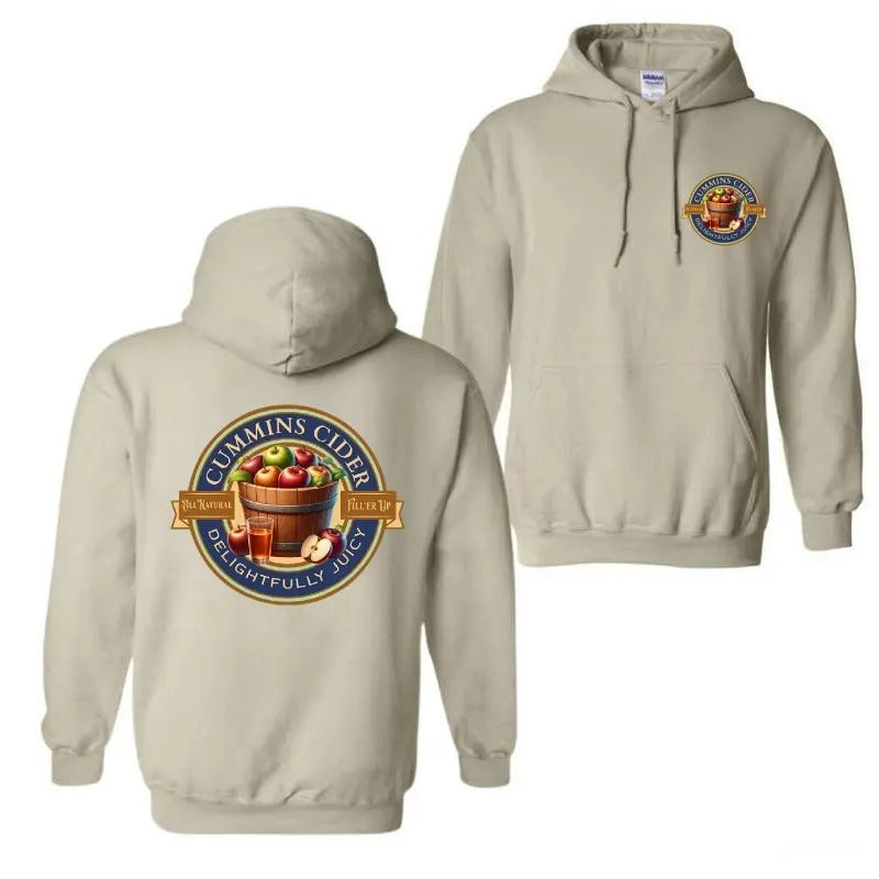 Cummins Cider Hoodie - Sweatshirt - Tshirt,  Men's Funny Shirt, Menswear Casual Crewneck | GrindPrints.com
