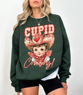 Cupid Find Me a Cowboy Sweatshirt, Western Valentines Sweatshirt, Valentines Cowboy Sweatshirt, Valentines Sweatshirt,...
