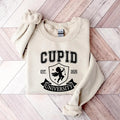 Cupid University Est. 2025 Sweatshirt, Cupid University Shirt, Couple Matching Sweatshirt, Romantic Couple Outfit, Cute...