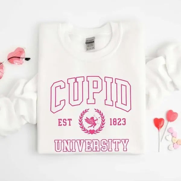 Cupid University Cute Shirt Funny College Love Cupid Sweaterstyle{N002}2 T-Shirts, Hoodie, Sweatshirt