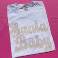 Cursive Santa Babe Comfort Colors T-Shirt 'NLB' Hoodie, Sweatshirt | GrindPrints.com